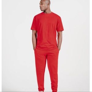 ORIGINAL FAVORITES Primary Red GOTS Organic Cotton Sweatpants
